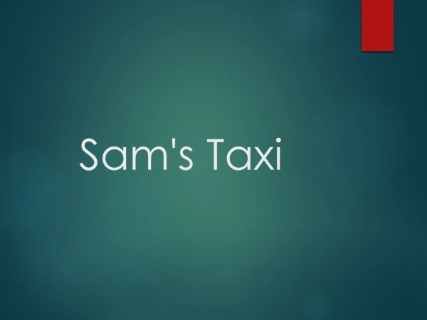sam s taxi