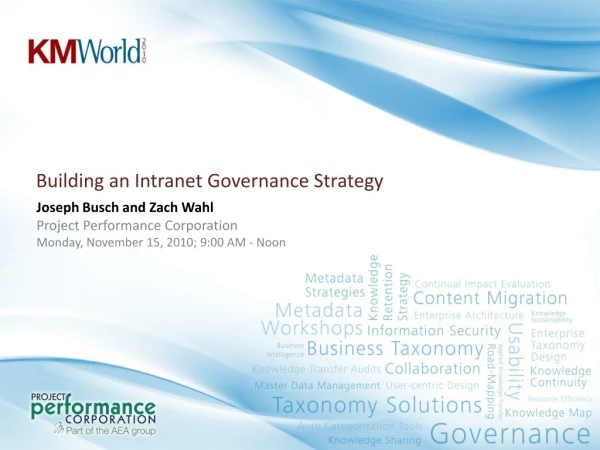 Building an Intranet Governance Strategy