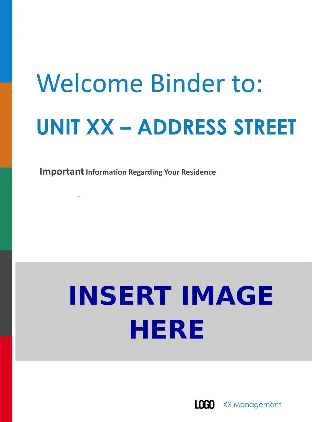 welcome binder to