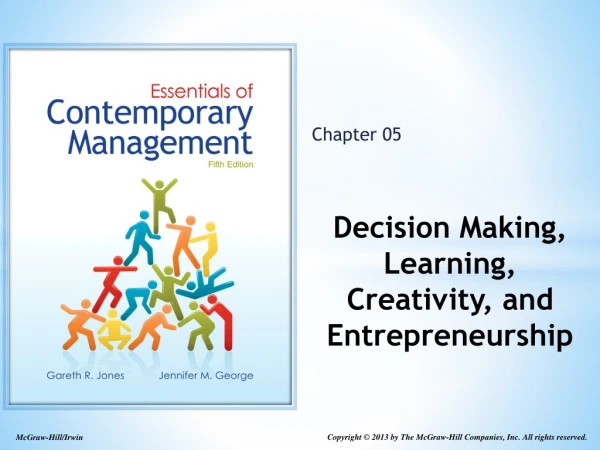 Decision Making, Learning, Creativity, and Entrepreneurship