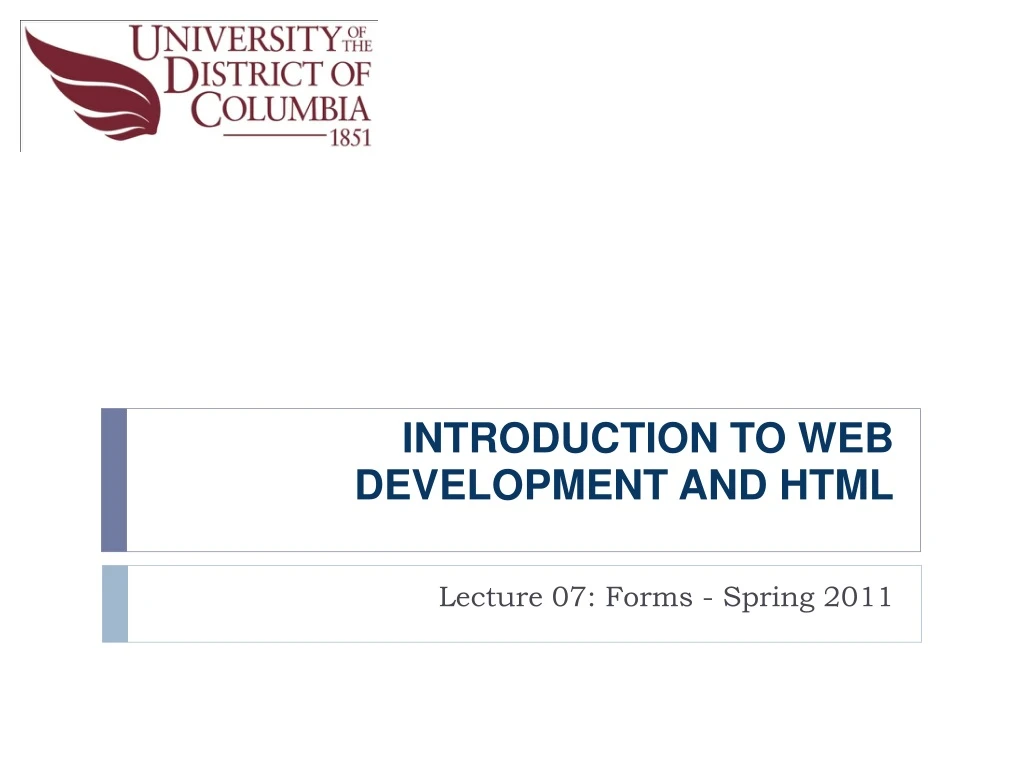 introduction to web development and html