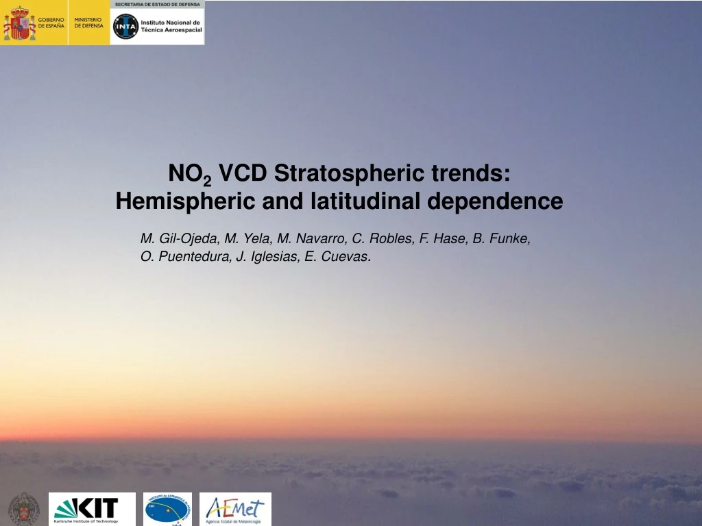 no 2 vcd stratospheric trends hemispheric