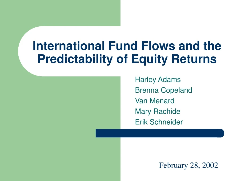 international fund flows and the predictability of equity returns
