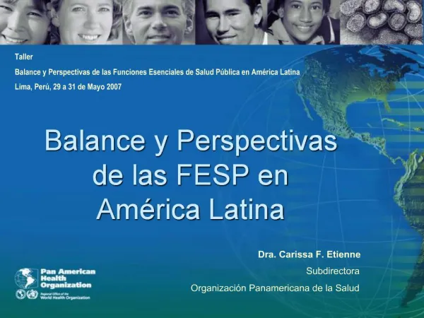 Balance y Perspectivas de las FESP en Am rica Latina
