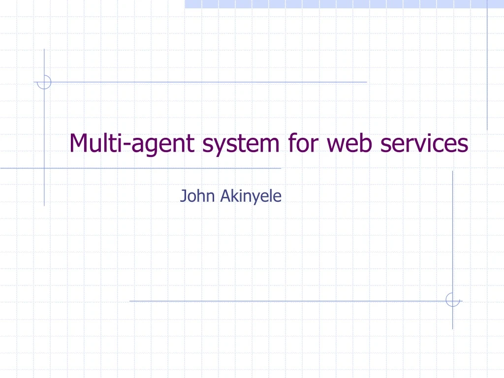 multi agent system for web services
