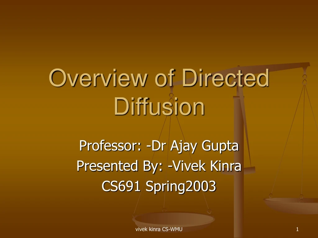 overview of directed diffusion