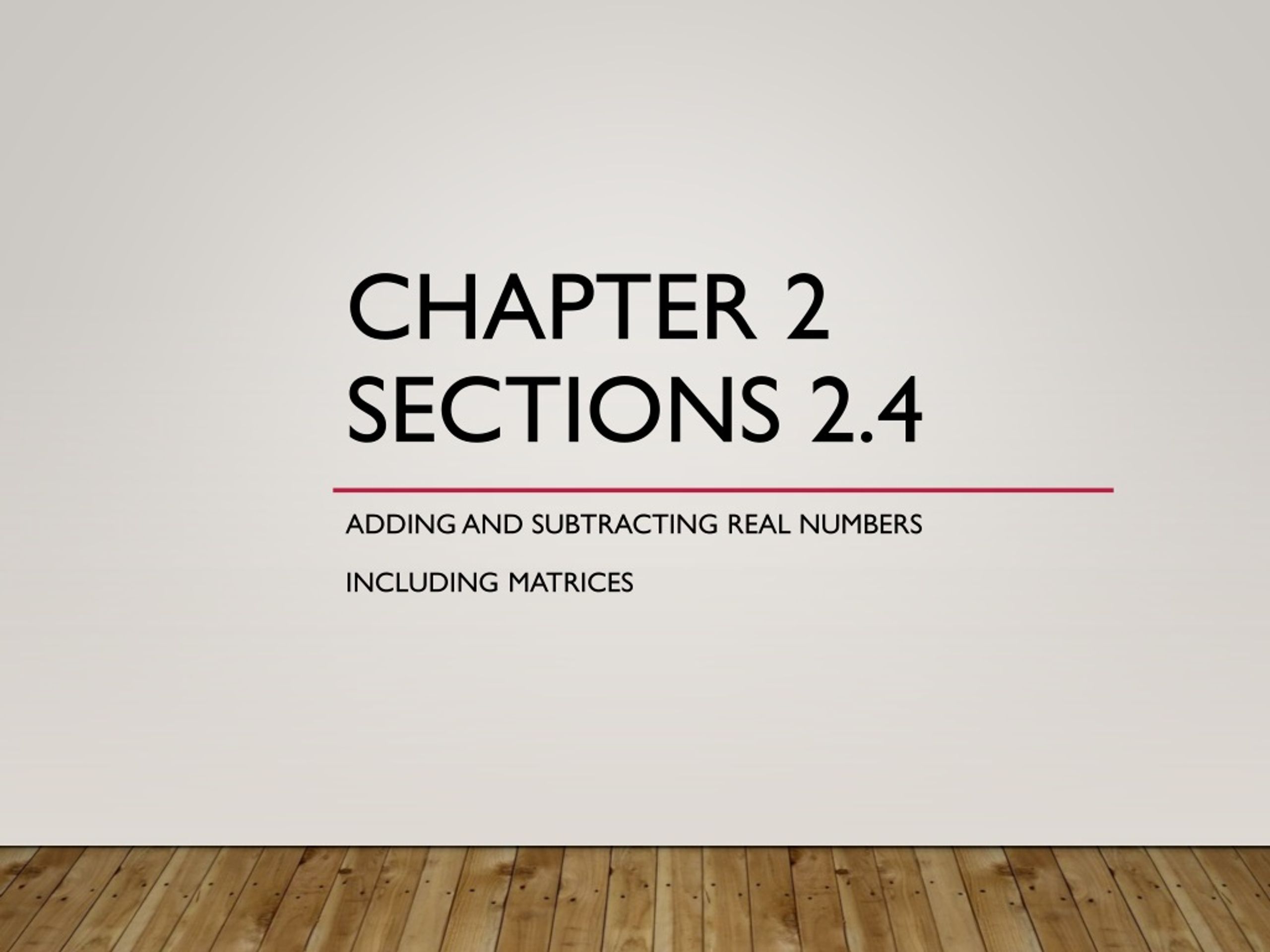 PPT - Chapter 2 Sections 2.4 PowerPoint Presentation, free download ...