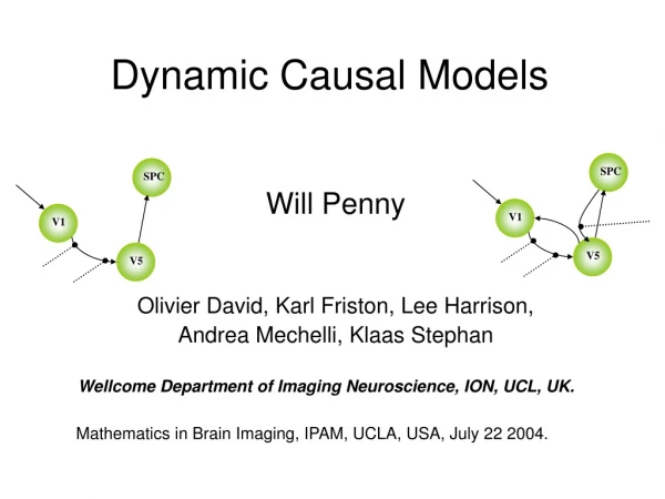 Dynamic Causal Models