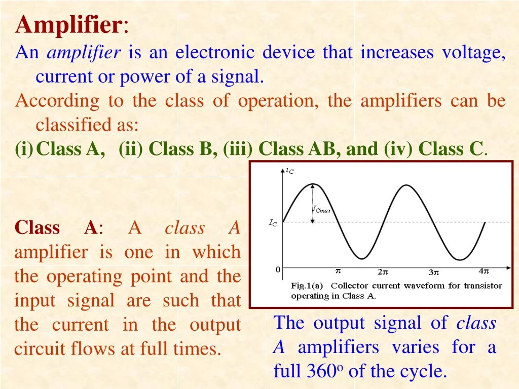 amplifier an amplifier is an electronic device