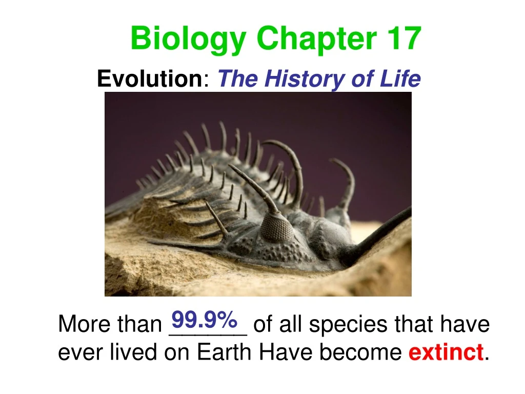biology chapter 17
