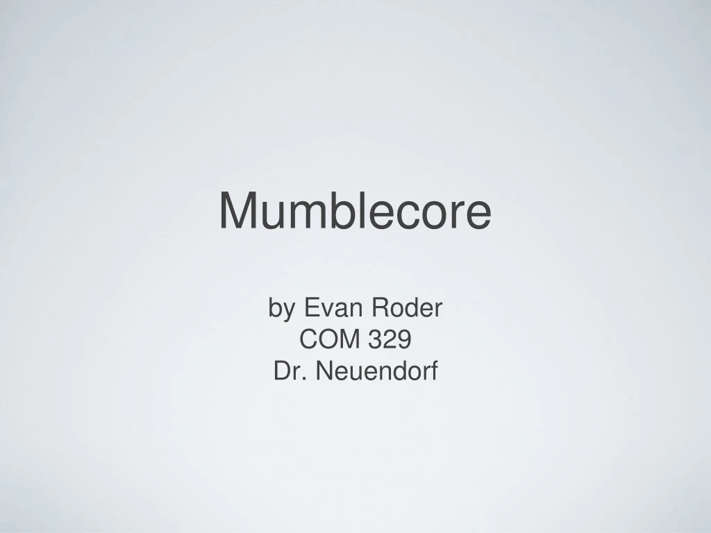 mumblecore