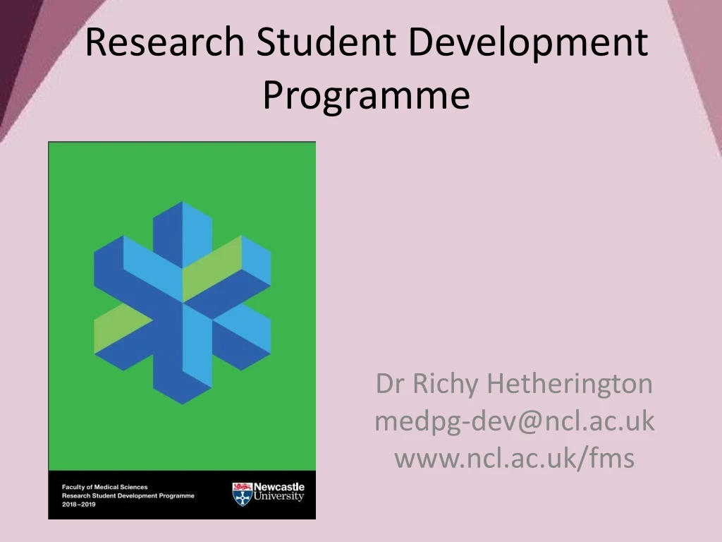 research student development programme