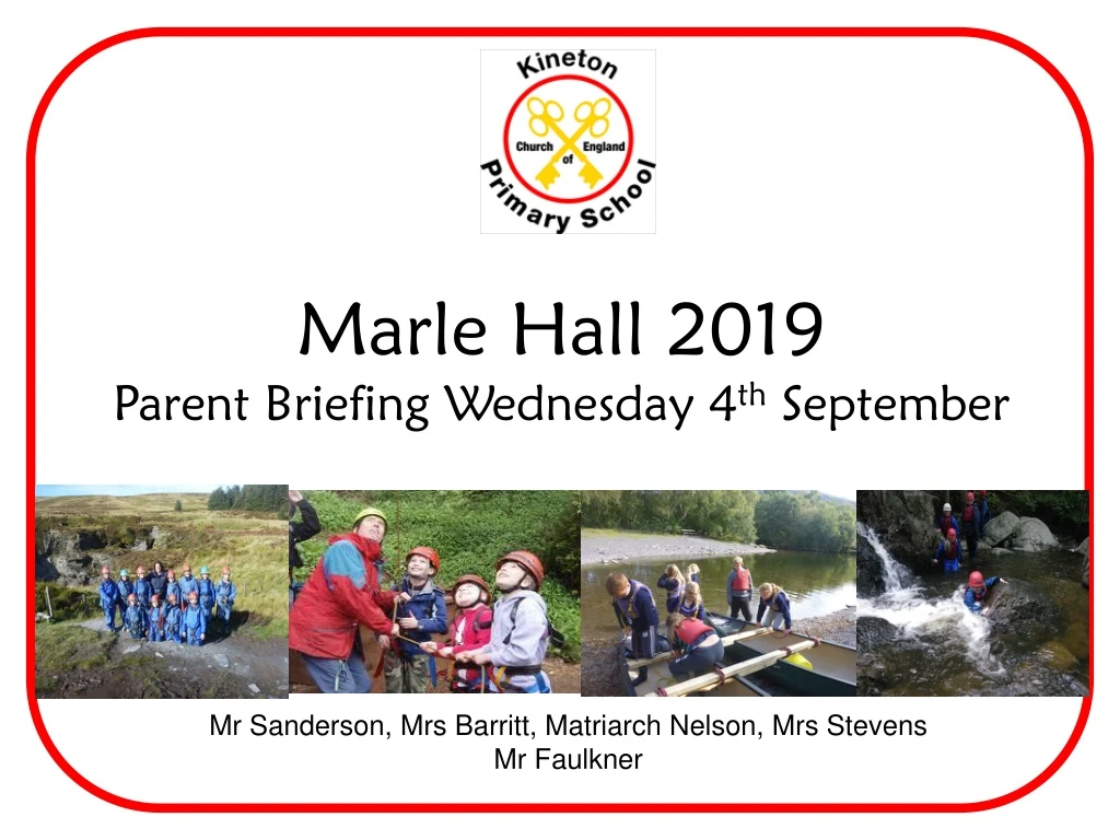 marle hall 2019 parent briefing wednesday