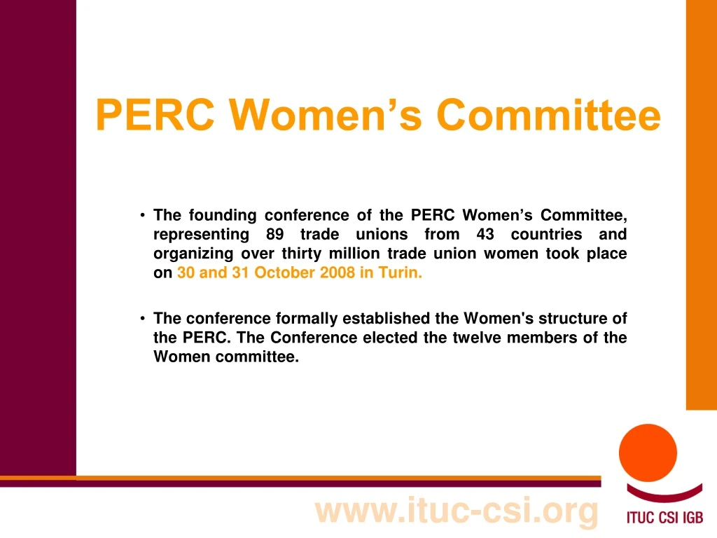 perc women s committee