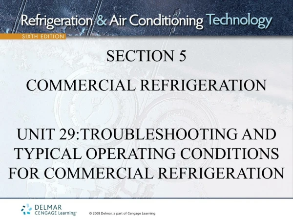 SECTION 5 COMMERCIAL REFRIGERATION