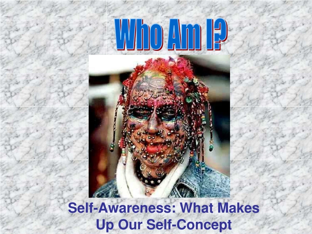 self awareness what makes up our self concept