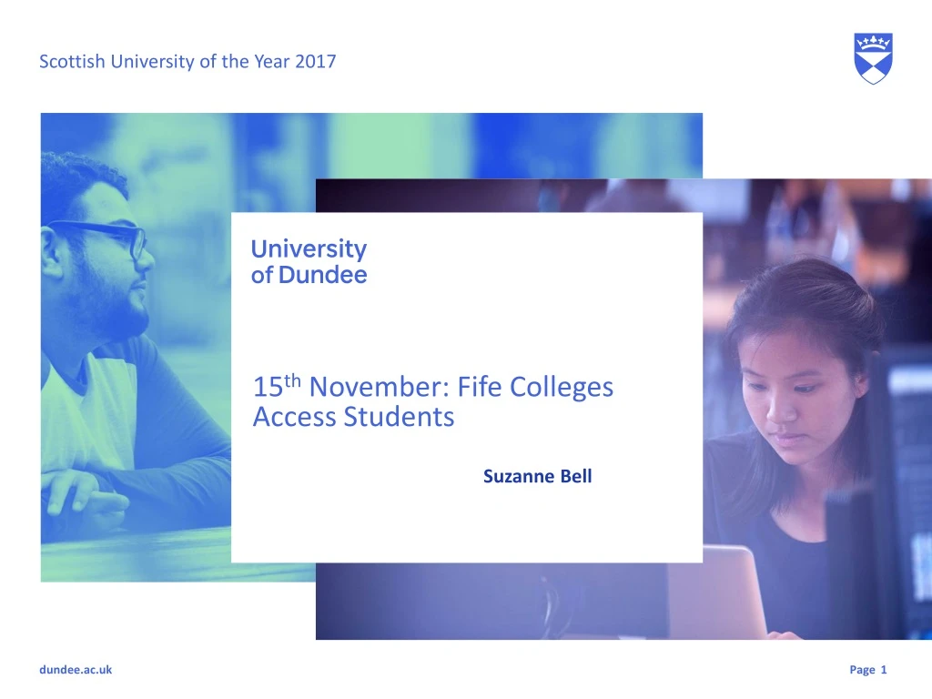 15 th november fife colleges access students