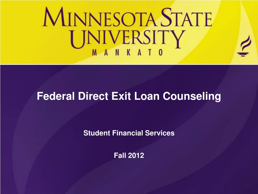 federal direct exit loan counseling