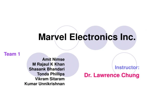 Marvel Electronics Inc.