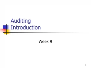 Auditing Introduction - slide 1