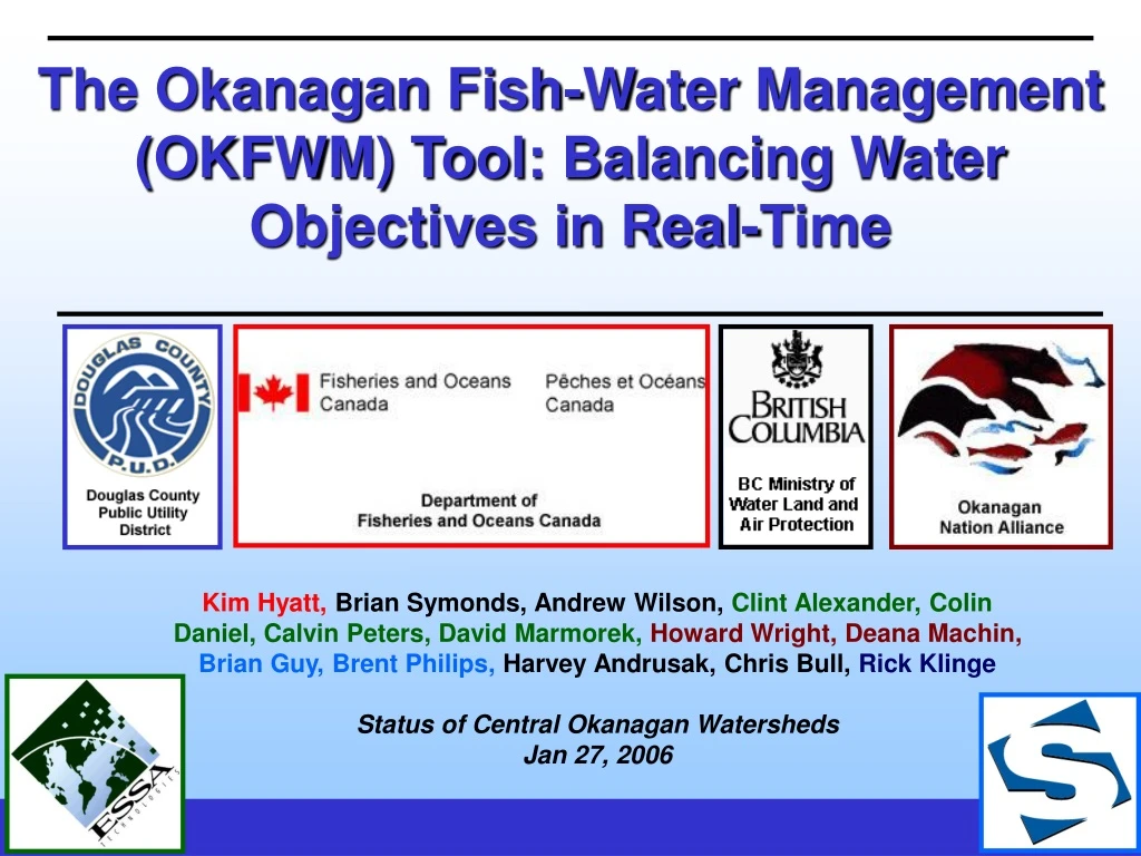 the okanagan fish water management okfwm tool
