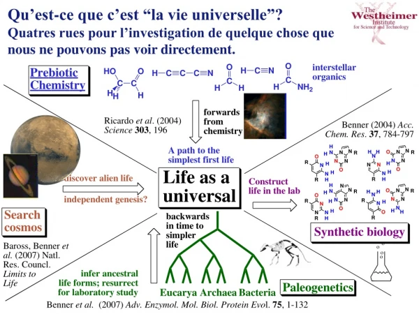 Qu’est-ce que c’est “la vie universelle”?