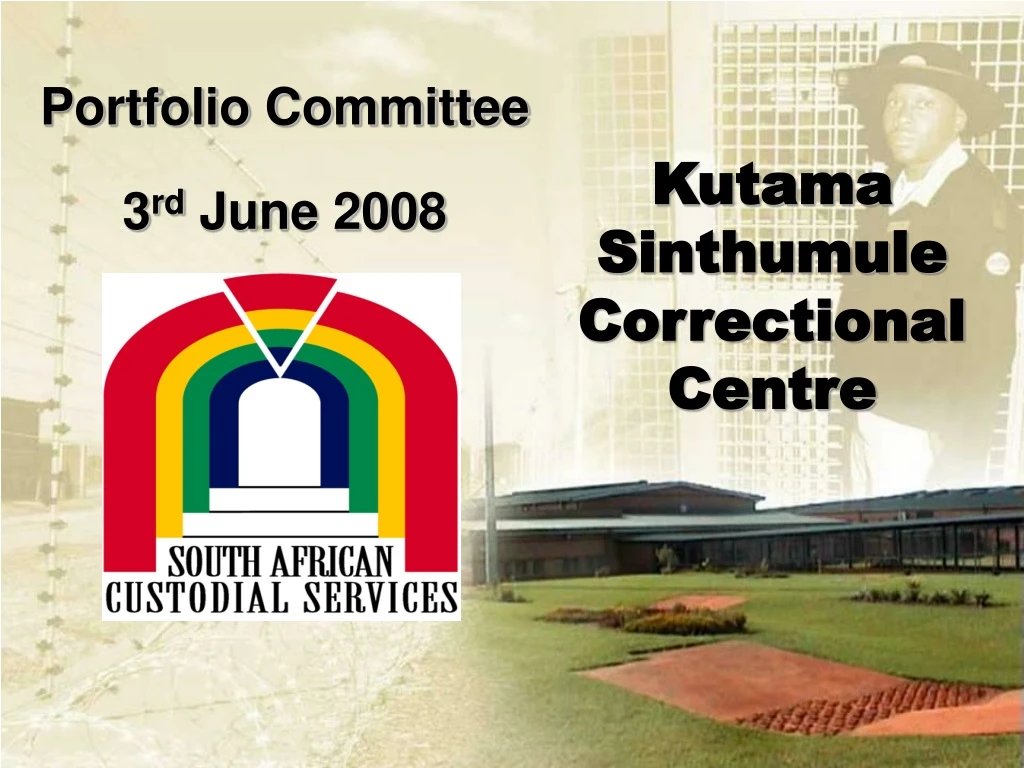 portfolio committee 3 rd june 2008