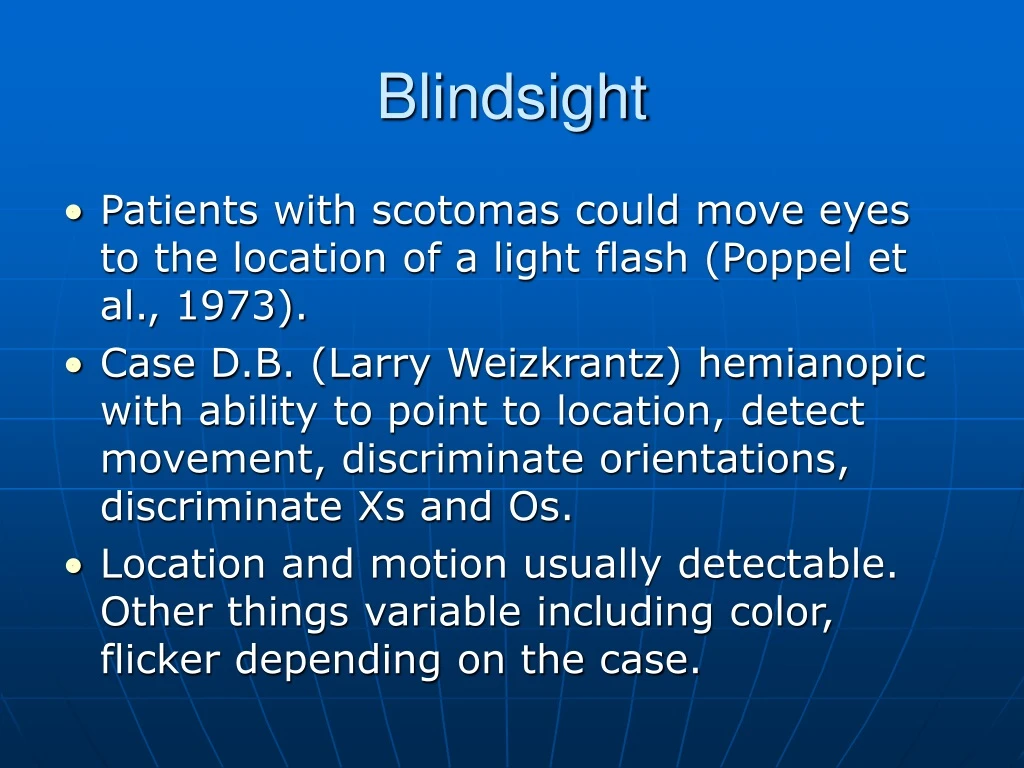 blindsight