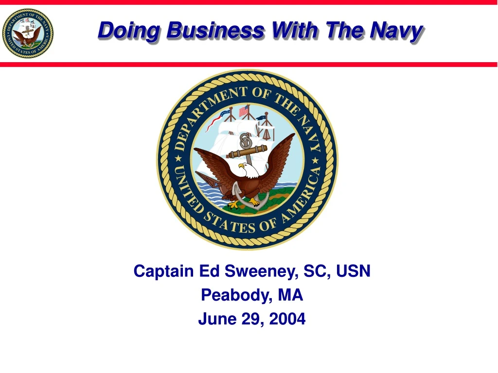 doing business with the navy