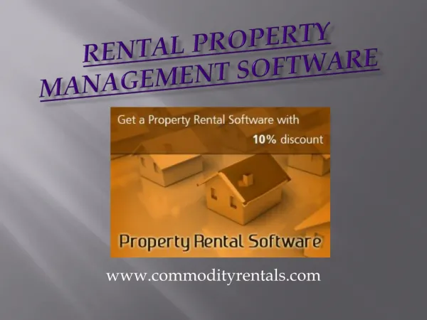 Property rental software