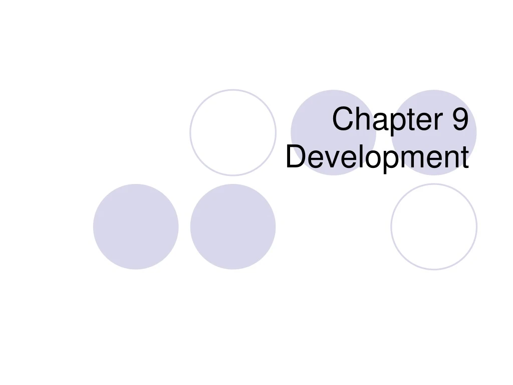 chapter 9 development