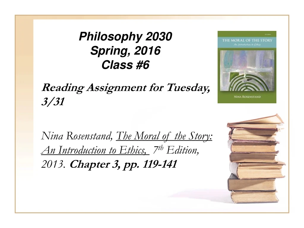 philosophy 2030 spring 2016 class 6