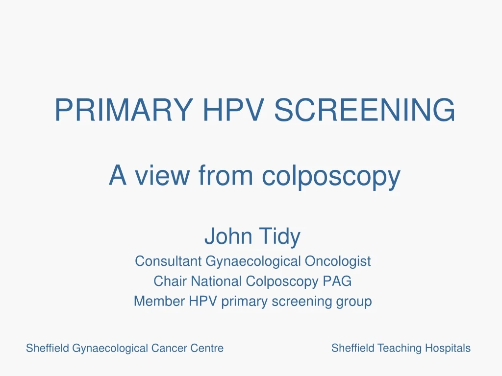 primary hpv screening a view from colposcopy
