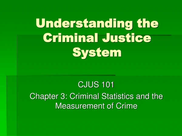 Understanding the Criminal Justice System