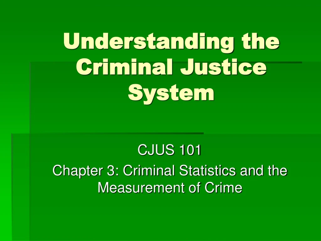 understanding the criminal justice system