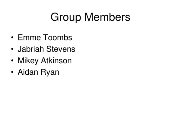 Group Members