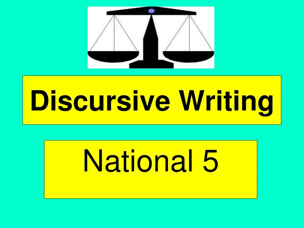 discursive writing