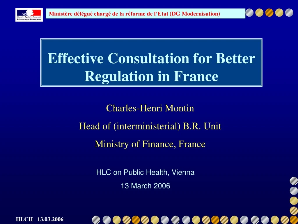 effective consultation for better regulation