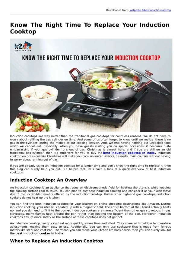 Best Induction Cooktop In India | Best Induction Cooker