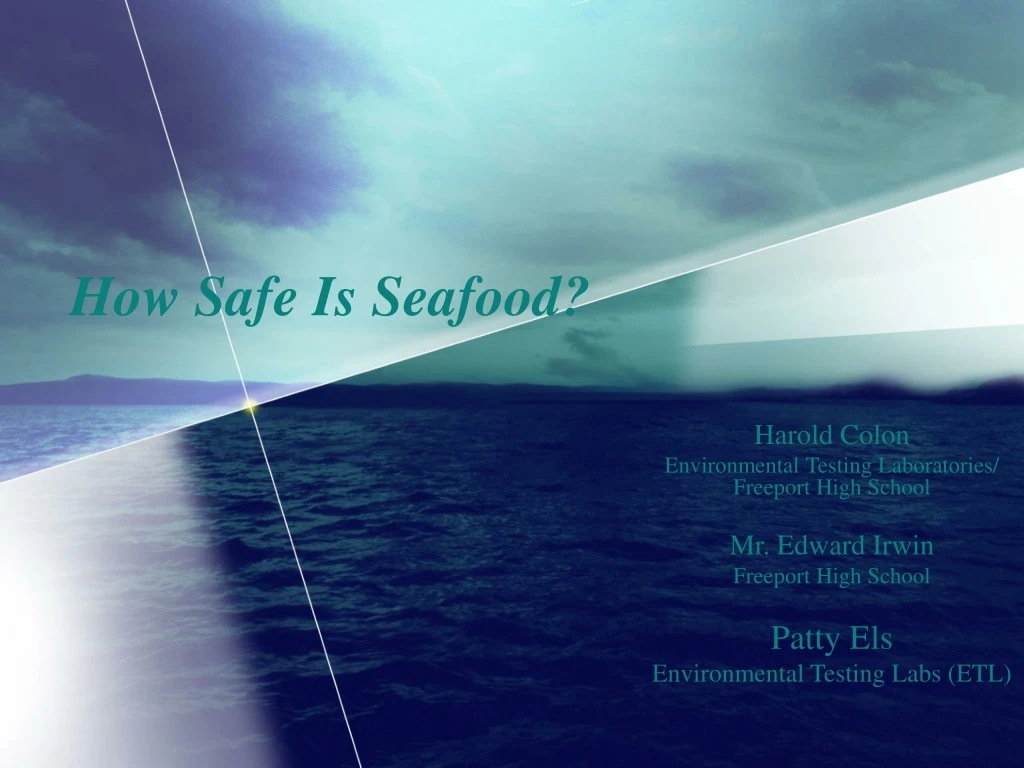 how safe is seafood