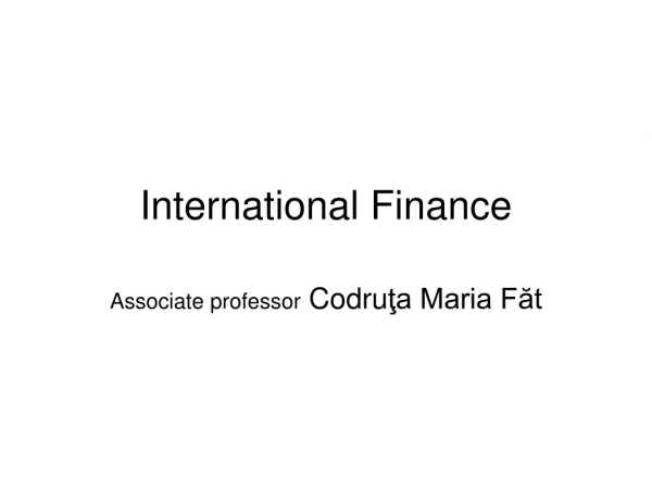 International Finance