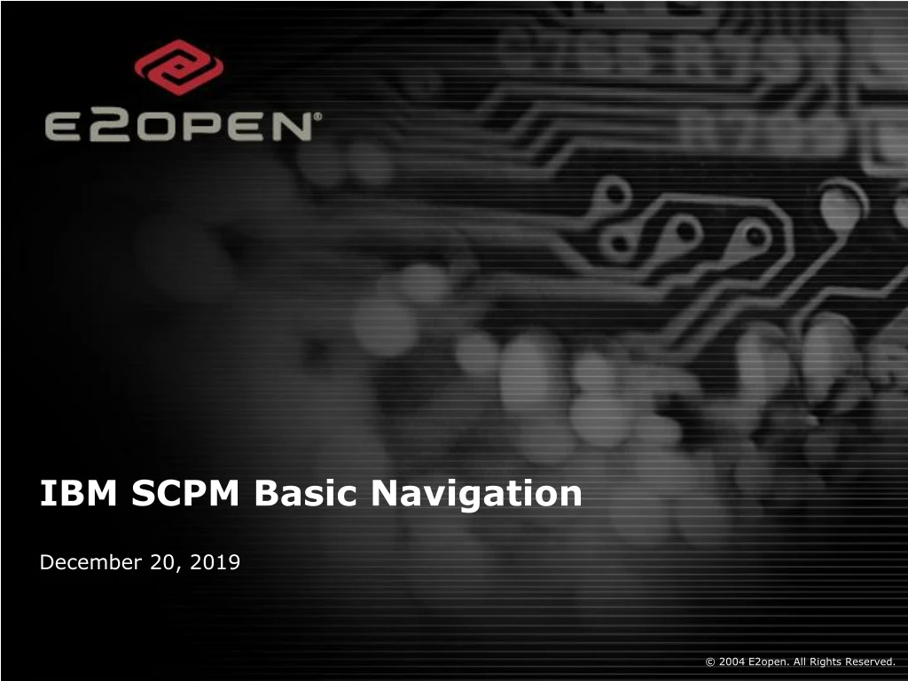 ibm scpm basic navigation