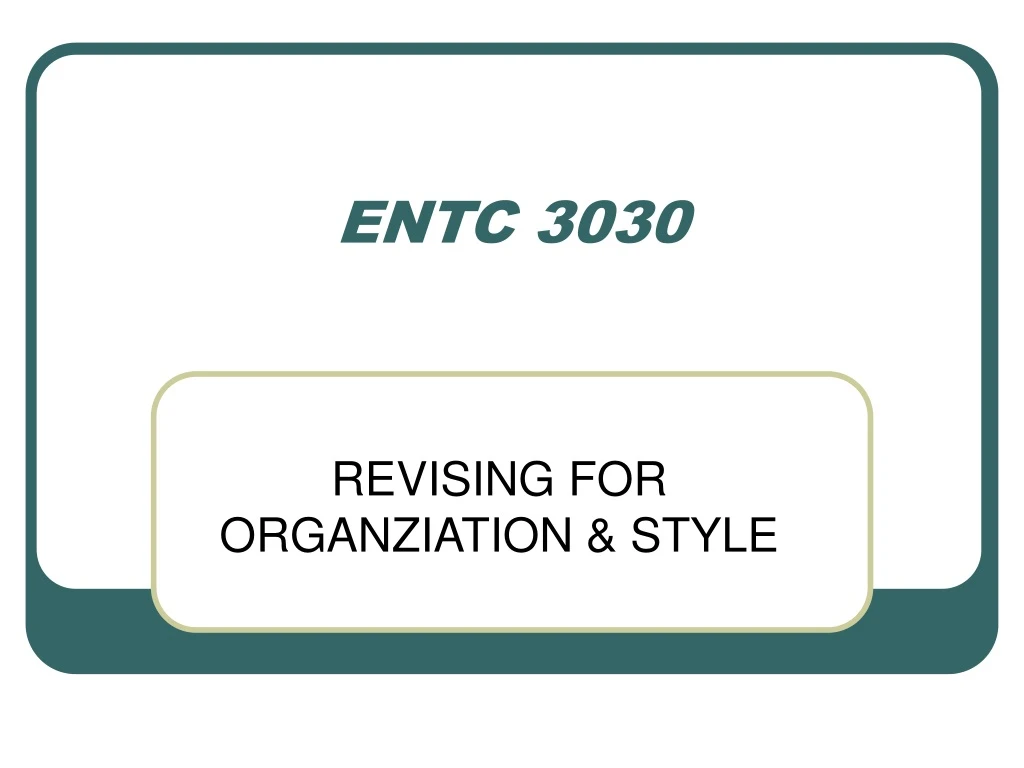 entc 3030