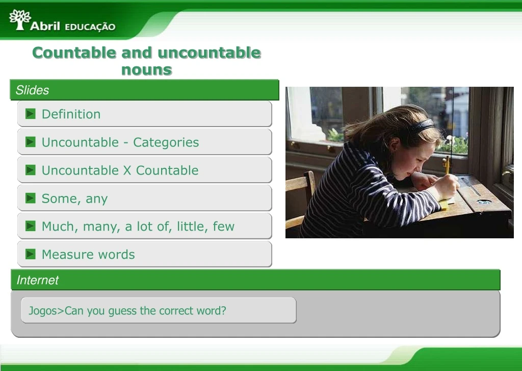 countable and uncountable nouns