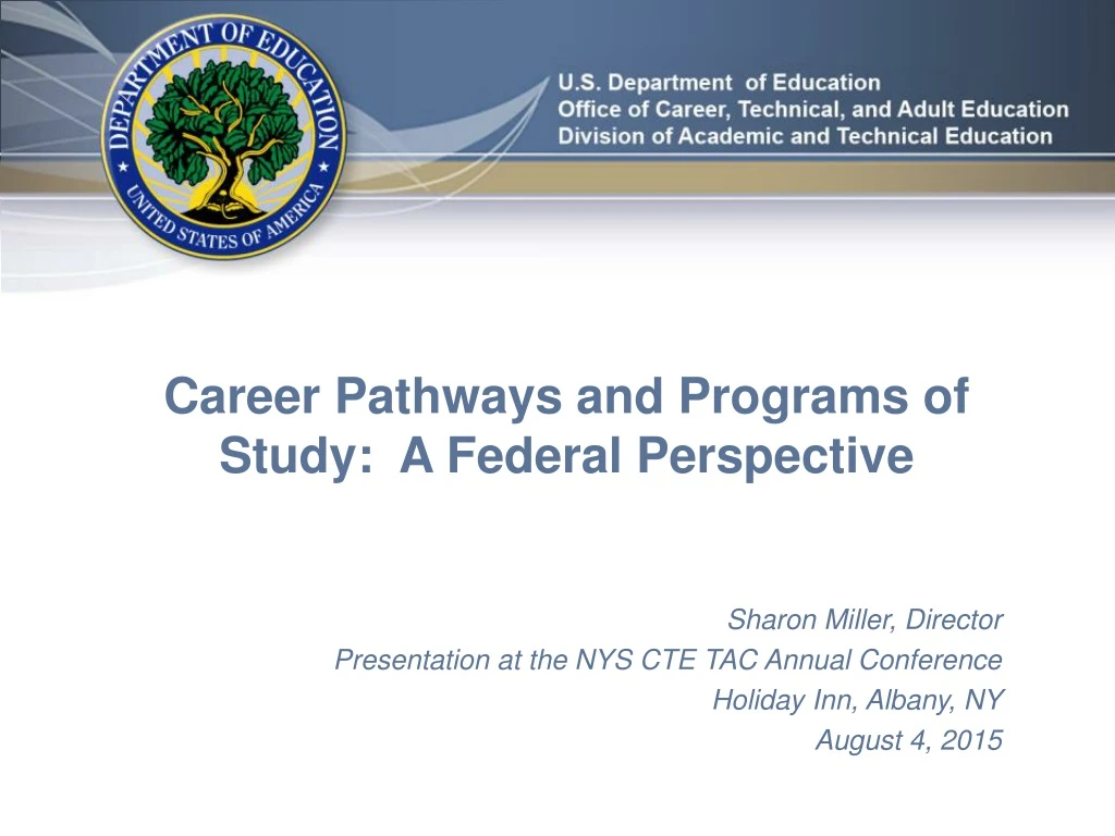 career pathways and programs of study a federal