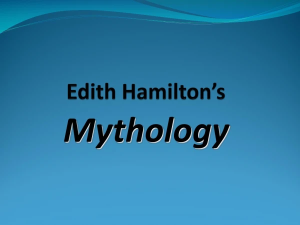 Edith Hamilton’s
