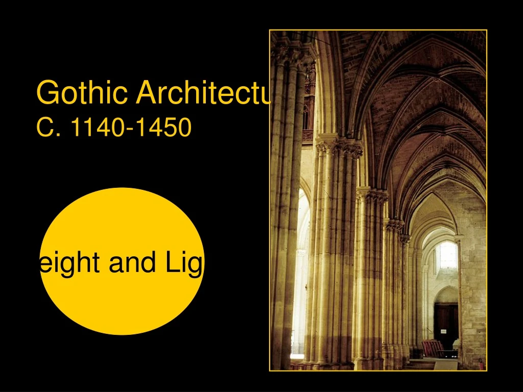 gothic architecture c 1140 1450