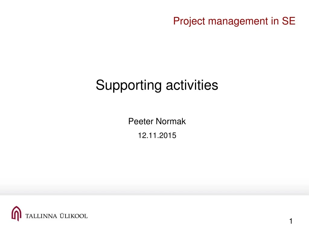 project management in se