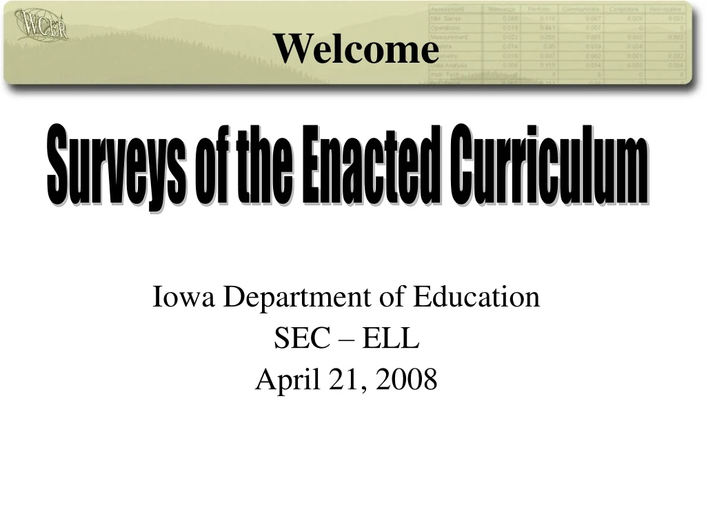 iowa department of education sec ell april 21 2008