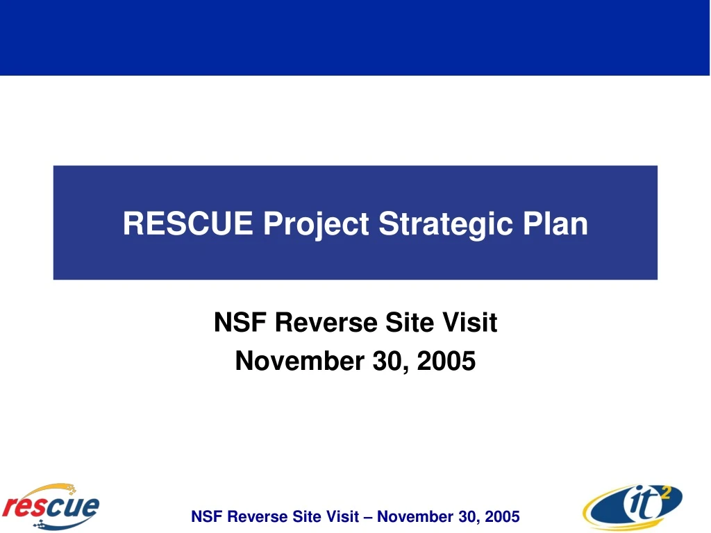 rescue project strategic plan